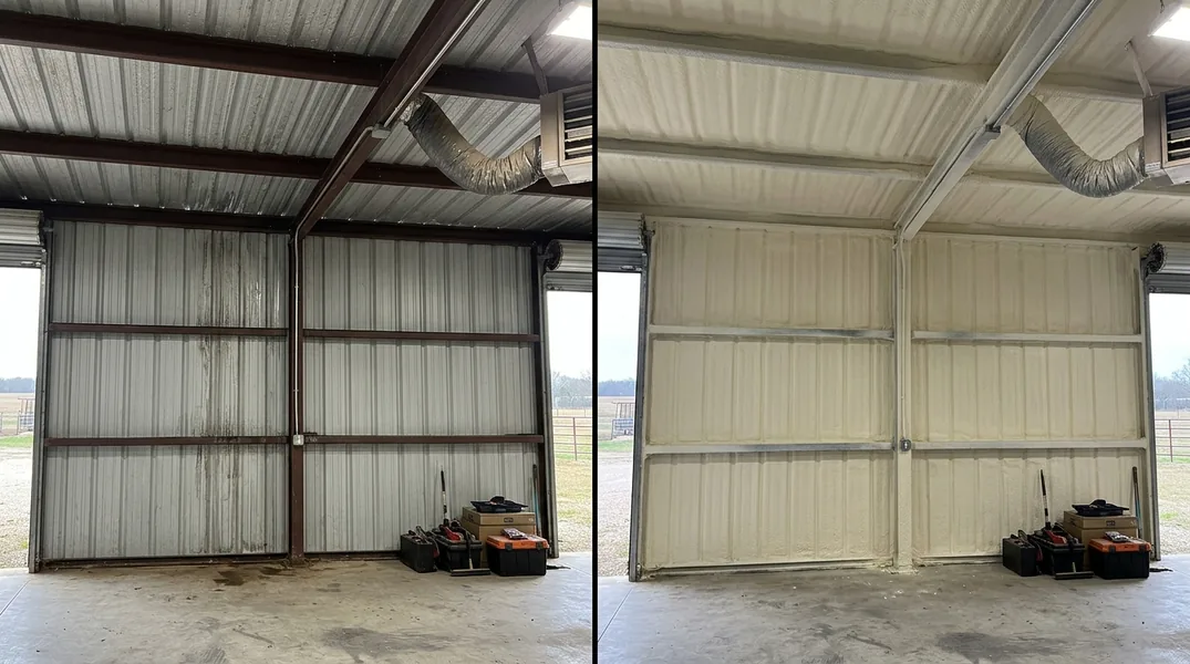 Metal Building & Barndominium Insulation Around Houston: Condensation Is the Enemy